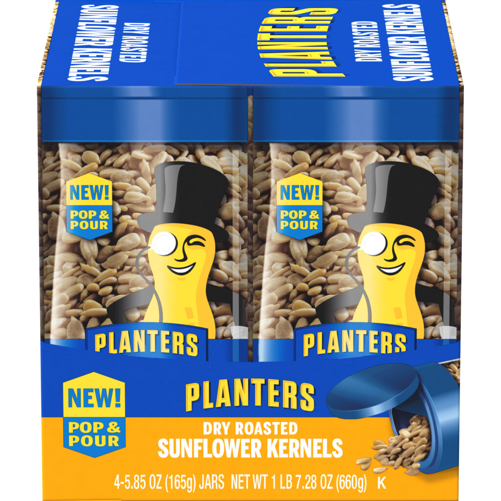 PLANTERS® Pop & Pour Dry Roasted Sunflower Kernels 4 - 5.85