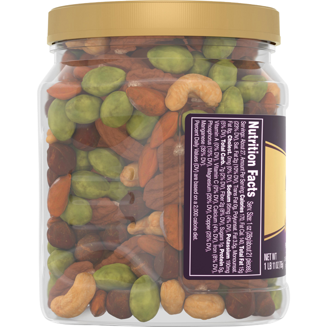 PLANTERS® Deluxe Salted Mixed Nuts, 27 Oz Jar - PLANTERS® Brand