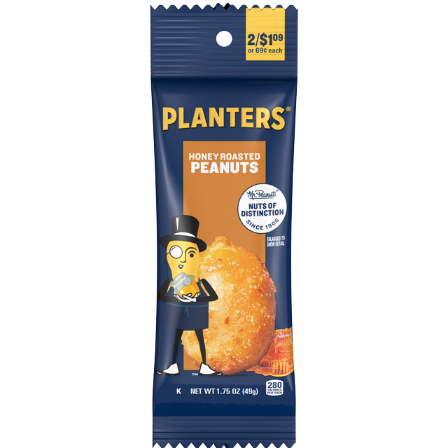 PLANTERS® Honey Roasted Peanuts, 1.75 oz Packet - PLANTERS® Brand