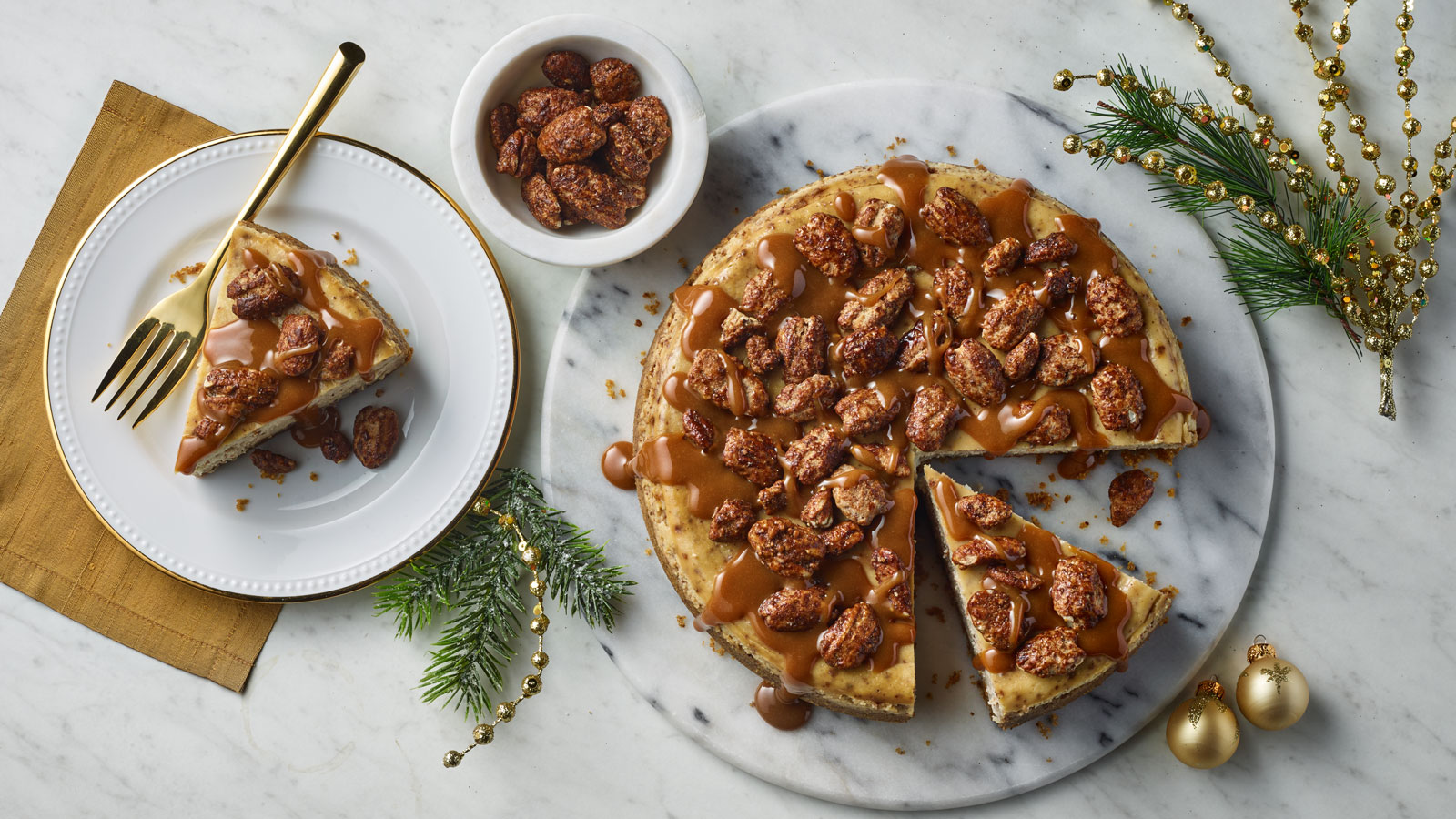 Butter Cinnamon Pecan Cheesecake