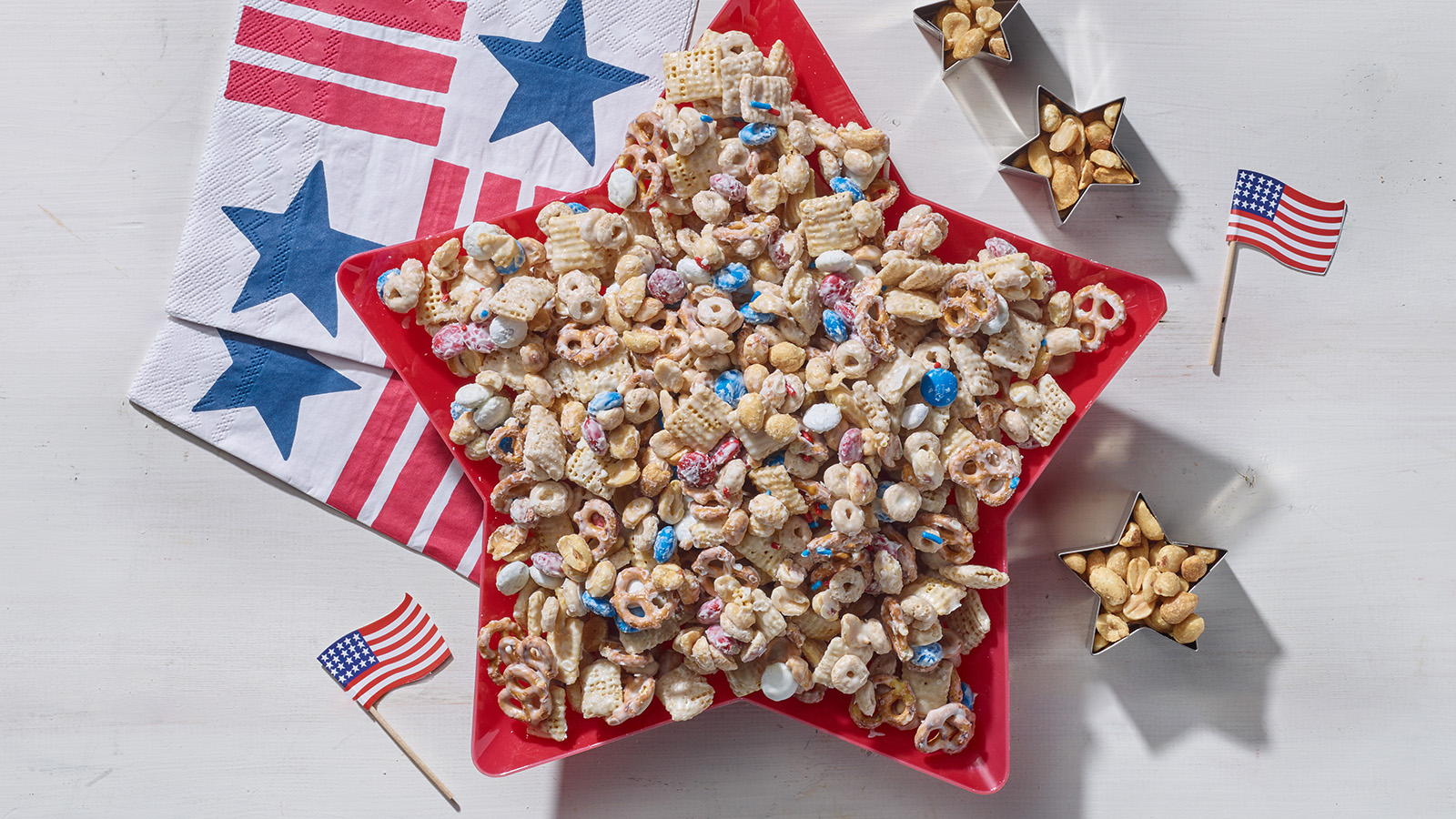 Red, White and Blue Snack Mix