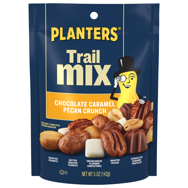 PLANTERS® Chocolate Caramel pecan crunch trail Mix, 5 oz Bag